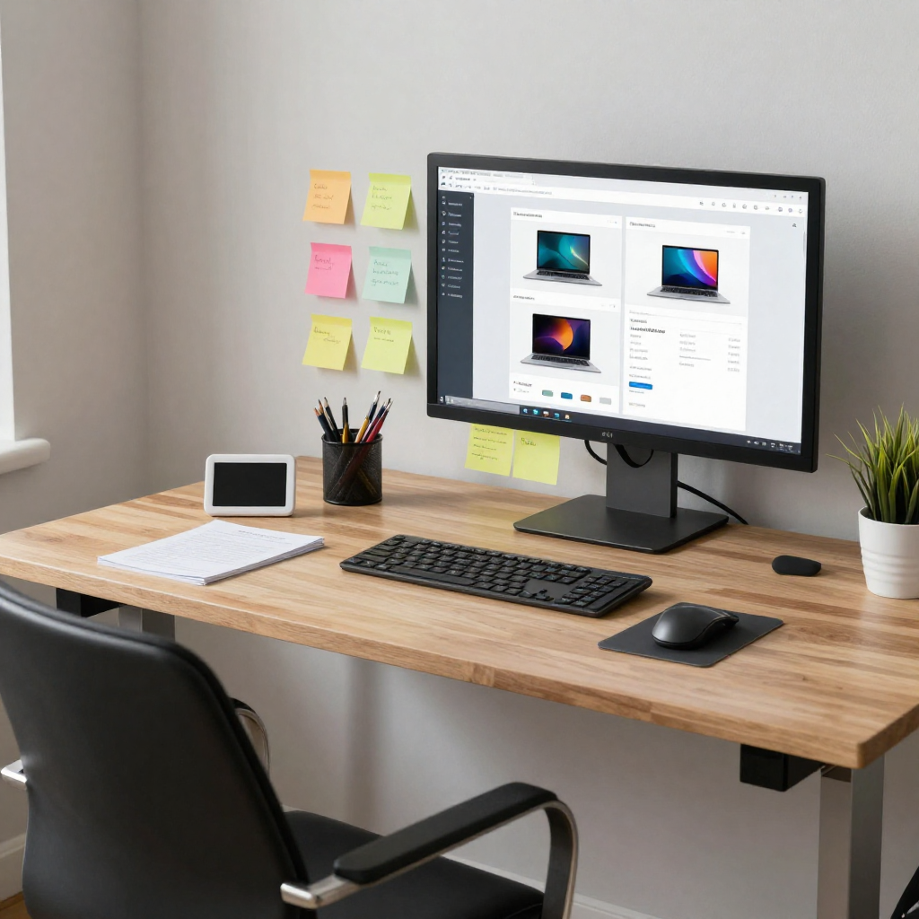 Espacio de trabajo moderno para diseñadores UX/UI